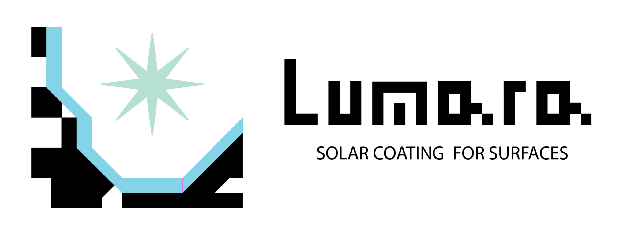 Horizontal lockup with the tagline Solar Coating For Surfaces
