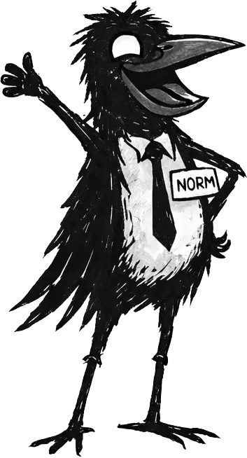 Norm looking happy.