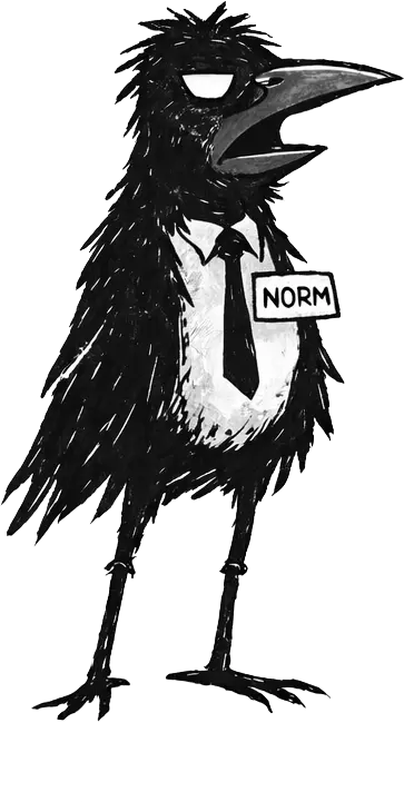 Norm looking suspicious.